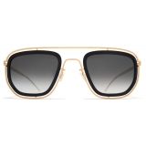 Mykita - Ferlo - Mykita Mylon - Pitch Black Glossy Gold Black Gradient - Mylon Collection - Sunglasses - Mykita Eyewear