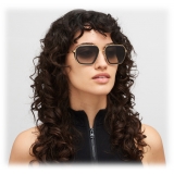 Mykita - Mojave - Mykita Mylon - Pitch Black Glossy Gold Black Gradient - Mylon Collection - Sunglasses - Mykita Eyewear