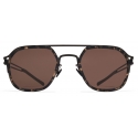 Mykita - Leeland - Decades - Black Antigua Brown - Metal Collection - Sunglasses - Mykita Eyewear