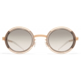 Mykita - Pearl - Decades - Champagne Gold Clear Ash Grey Gradient - Metal Collection - Sunglasses - Mykita Eyewear