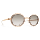 Mykita - Pearl - Decades - Champagne Gold Clear Ash Grey Gradient - Metal Collection - Sunglasses - Mykita Eyewear
