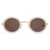 Mykita - Pearl - Decades - Shiny Silver Blonde Brown - Metal Collection - Sunglasses - Mykita Eyewear