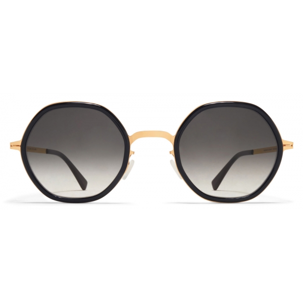 Mykita - Alya - Lite - Glossy Gold Milky Indigo Black Gradient - Metal Collection - Sunglasses - Mykita Eyewear