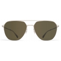 Mykita - Amos - Lite - Shiny Silver Raw Green - Metal Collection - Sunglasses - Mykita Eyewear