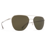 Mykita - Amos - Lite - Shiny Silver Raw Green - Metal Collection - Sunglasses - Mykita Eyewear