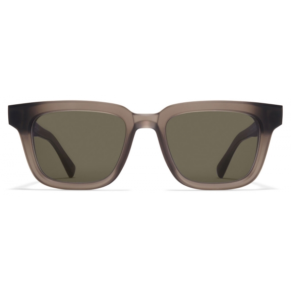Mykita - Lamin - Mykita Acetate - Clear Ash Shiny Silver Raw Green - Acetate Collection - Sunglasses - Mykita Eyewear