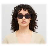 Mykita - Satin - Mykita Acetate - Pine Honey Shiny Silver Cool Grey - Acetate Collection - Sunglasses - Mykita Eyewear