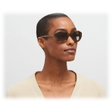Mykita - Satin - Mykita Acetate - Galapagos Shiny Silver Brown Gradient - Acetate Collection - Sunglasses - Mykita Eyewear