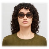 Mykita - Satin - Mykita Acetate - Galapagos Shiny Silver Brown Gradient - Acetate Collection - Sunglasses - Mykita Eyewear