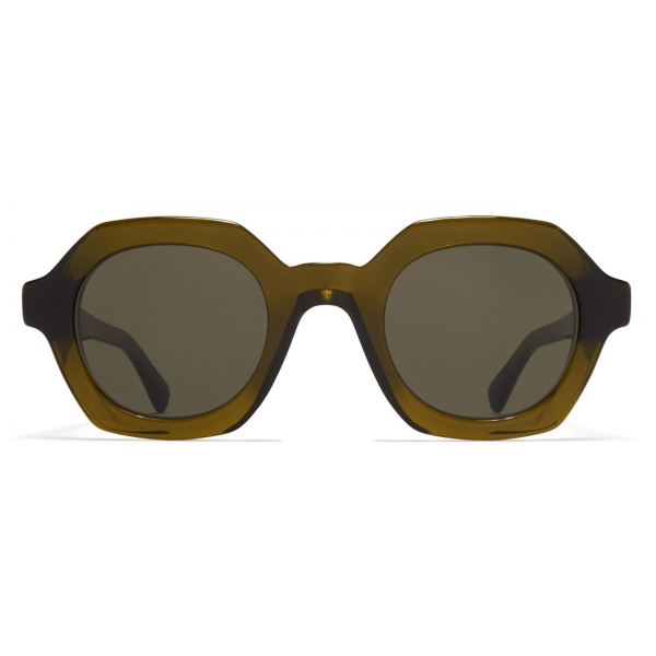 Mykita - Teshi - Mykita Acetate - Peridot Shiny Silver Raw Green - Acetate Collection - Sunglasses - Mykita Eyewear