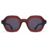 Mykita - Teshi - Mykita Acetate - Pine Honey Shiny Silver Cool Grey - Acetate Collection - Sunglasses - Mykita Eyewear