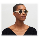 Mykita - Teshi - Mykita Acetate - Blonde Shiny Silver Brown Gradient - Acetate Collection - Sunglasses - Mykita Eyewear
