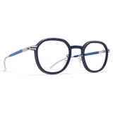 Mykita - Birch - Mylon - Navy Shiny Silver Yale Blue - Mylon Glasses - Optical Glasses - Mykita Eyewear