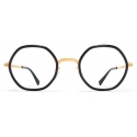 Mykita - Alya - Lite - Glossy Gold Milky Indigo - Acetate Glasses - Optical Glasses - Mykita Eyewear