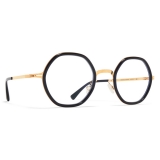 Mykita - Alya - Lite - Glossy Gold Milky Indigo - Acetate Glasses - Optical Glasses - Mykita Eyewear