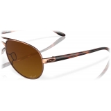 Oakley - Feedback - Brown Gradient Polarized - Rose Gold - Sunglasses - Oakley Eyewear