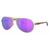 Oakley - Feedback - Prizm Violet Polarized - Satin Gold - Occhiali da Sole - Oakley Eyewear