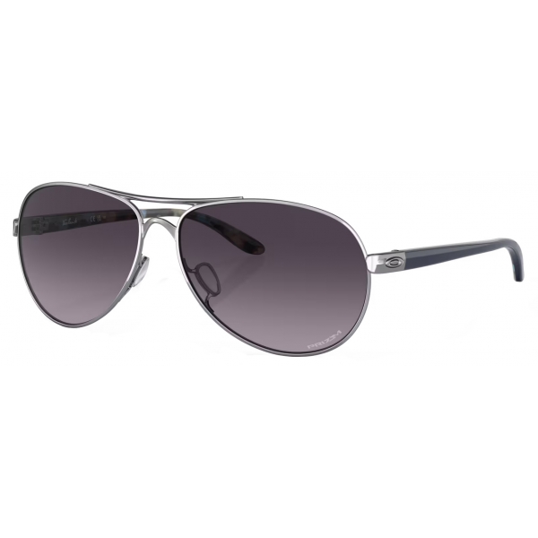 Oakley - Feedback - Prizm Grey Gradient - Polished Chrome - Sunglasses - Oakley Eyewear