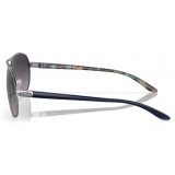 Oakley - Feedback - Prizm Grey Gradient - Polished Chrome - Occhiali da Sole - Oakley Eyewear