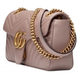 Gucci - GG Marmont Small Shoulder Bag - Dusty Pink Leather - Bag - Gucci Exclusive Collection