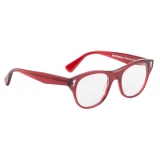 Portrait Eyewear - Carlo Red - Optical Glasses - Handmade in Italy - Exclusive Luxury Collection