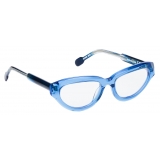 Portrait Eyewear - Lucien Sky Blue - Optical Glasses - Handmade in Italy - Exclusive Luxury Collection