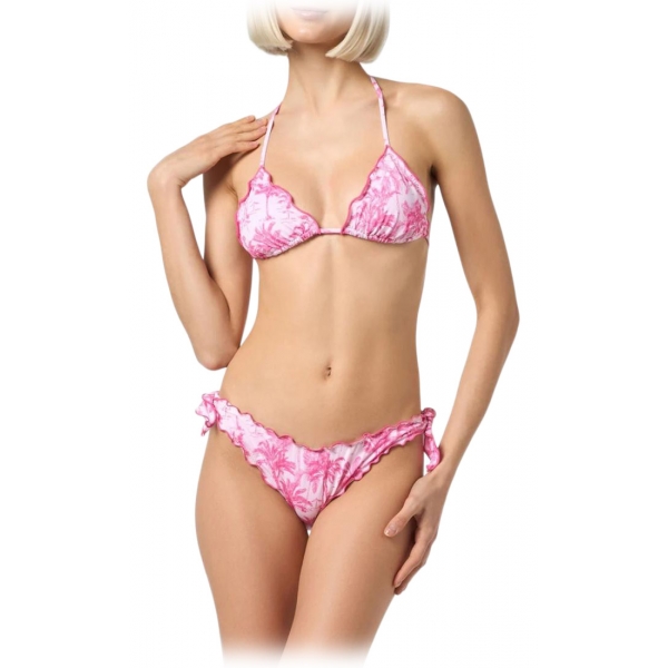 MC2 Saint Barth - Toile de Jouy Print Bikini - Pink - Luxury Exclusive Collection