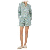 MC2 Saint Barth - Classic Shirt with Floral Print - Aqua Green - Luxury Exclusive Collection