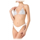 MC2 Saint Barth - Bikini with Applied Rhinestones - White - Luxury Exclusive Collection