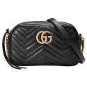 Gucci - GG Marmont Small Shoulder Bag - Black Leather - Bag - Gucci Exclusive Collection