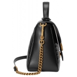 Gucci - GG Marmont Small Top Handle Bag - Black Leather - Bag - Gucci Exclusive Collection