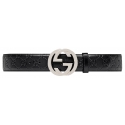 Gucci - Gucci Signature Leather Belt - Black Leather - Belt - Gucci Exclusive Collection
