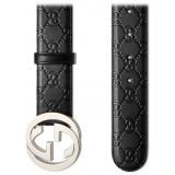 Gucci - Cintura in Pelle Gucci Signature - Pelle Nera - Cintura - Gucci Exclusive Collection