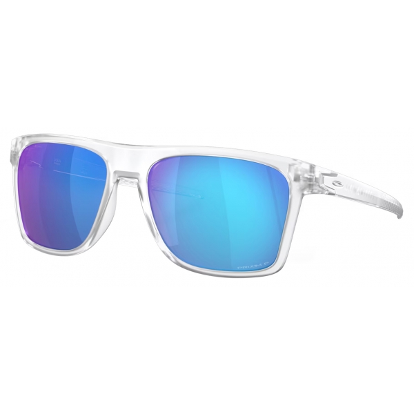 Oakley - Leffingwell - Prizm Sapphire Polarized - Matte Clear - Sunglasses - Oakley Eyewear