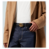 Gucci - Cintura Sottile GG Marmont - Pelle Nera - Cintura - Gucci Exclusive Collection