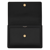 Yves Saint Laurent - Sunset Medium in Smooth Leather - Black Gold - Saint Laurent Exclusive Collection