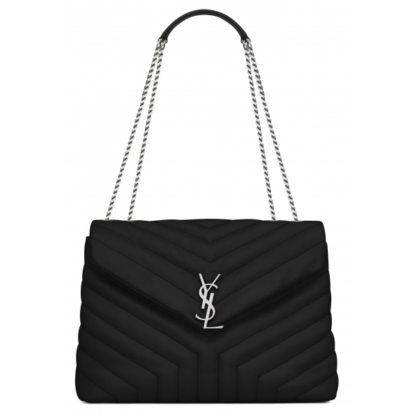 Yves Saint Laurent - Loulou Medium in Quilted Leather - Black Nickel - Saint Laurent Exclusive Collection