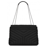 Yves Saint Laurent - Loulou Medium in Quilted Leather - Black Nickel - Saint Laurent Exclusive Collection