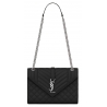 Yves Saint Laurent - Envelope Medium in Quilted Embossed Leather - Black - Saint Laurent Exclusive Collection