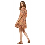 Ottod'Ame - Cotton Flower Print Dress - Orange - Dresses - Luxury Exclusive Collection