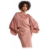 Ottod'Ame - Camicia in Viscosa con Maniche a Kimono - Rosa - Camicia - Luxury Exclusive Collection