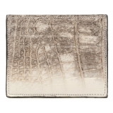 Avvenice - Crocodile Credit Card Holder - Himalaya Fuchsia - Handmade in Italy - Exclusive Luxury Collection