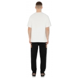 Burberry - Check Panel Cotton Blend Jogging Pants - Black / Birch Brown - Exclusive Burberry Collection