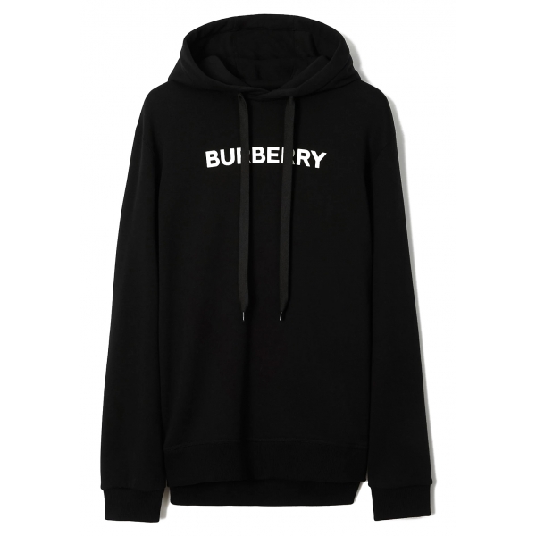 Burberry - Logo Cotton Hoodie - Black - Exclusive Burberry Collection