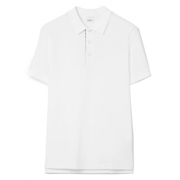 Burberry - Cotton Polo Shirt - White - Exclusive Burberry Collection