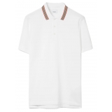 Burberry - Cotton Polo Shirt - White - Exclusive Burberry Collection