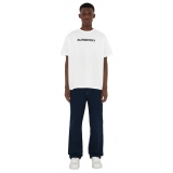 Burberry - T-Shirt in Cotone con Logo - Bianco - Burberry Exclusive Collection