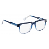 Portrait Eyewear - Nikolai Deep Blue Gradient - Optical Glasses - Handmade in Italy - Exclusive Luxury Collection