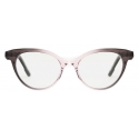 Portrait Eyewear - The Artist Grey Pink Gradient - Optical Glasses - Handmade in Italy - Exclusive Luxury Collection
