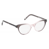 Portrait Eyewear - The Artist Grey Pink Gradient - Optical Glasses - Handmade in Italy - Exclusive Luxury Collection